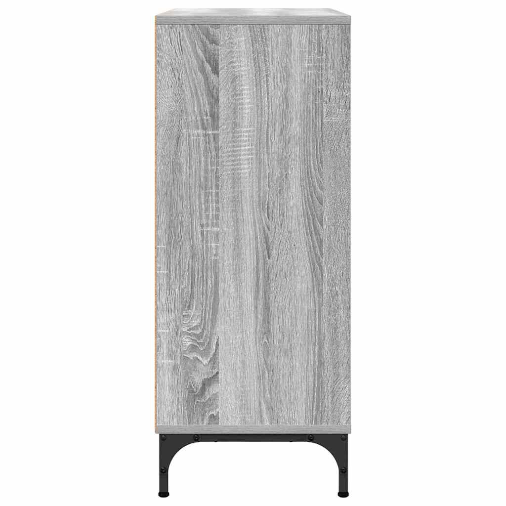 vidaXL Bufet Szary Sonoma 79,5 x 33 x 82 cm Materiał drewnopochodny