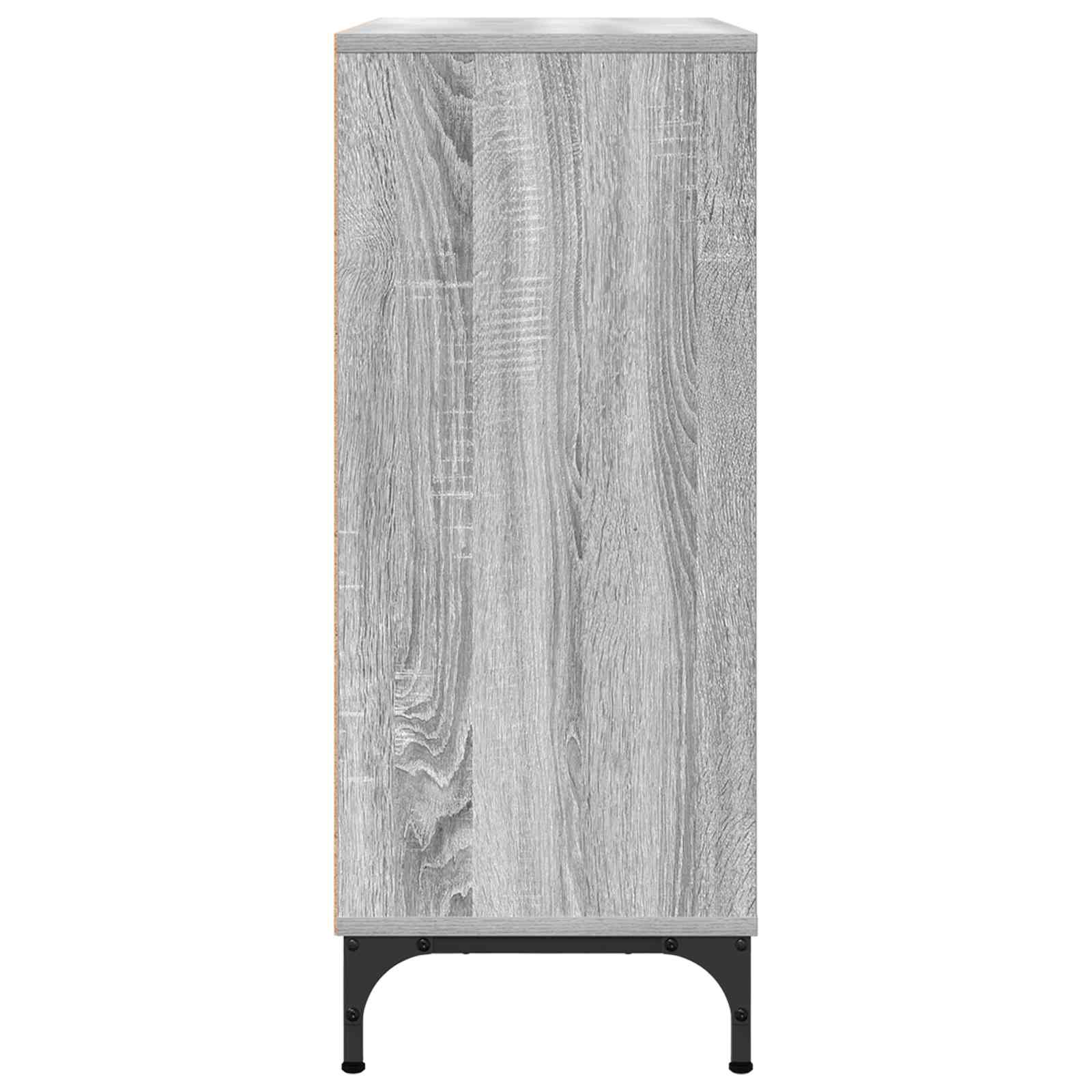 vidaXL Bufet Szary Sonoma 79,5 x 33 x 82 cm Drewno inżynieryjne