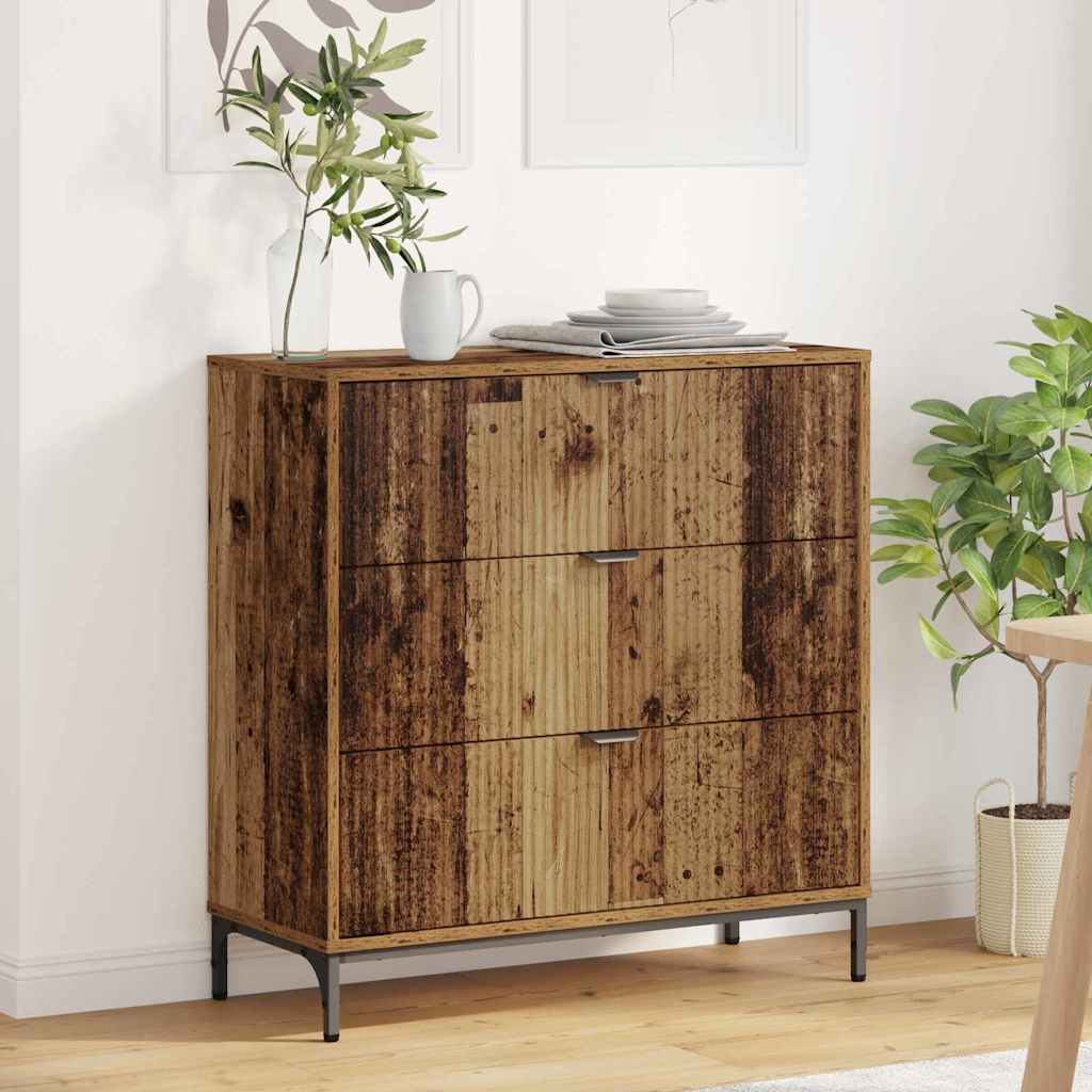 vidaXL Bufet Stare drewno 79,5 x 33 x 82 cm Materiał drewnopochodny