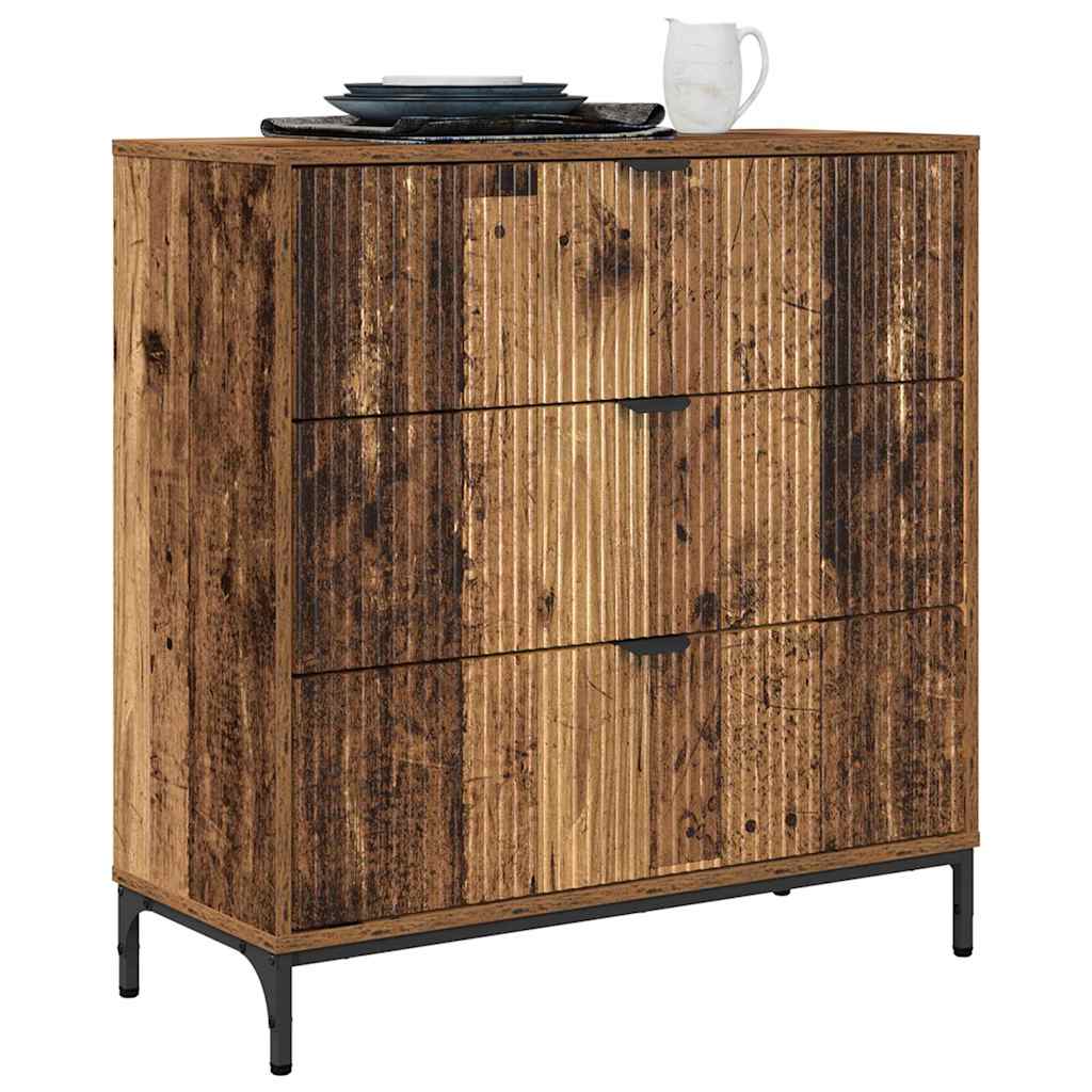 vidaXL Bufet Stare drewno 79,5 x 33 x 82 cm Materiał drewnopochodny