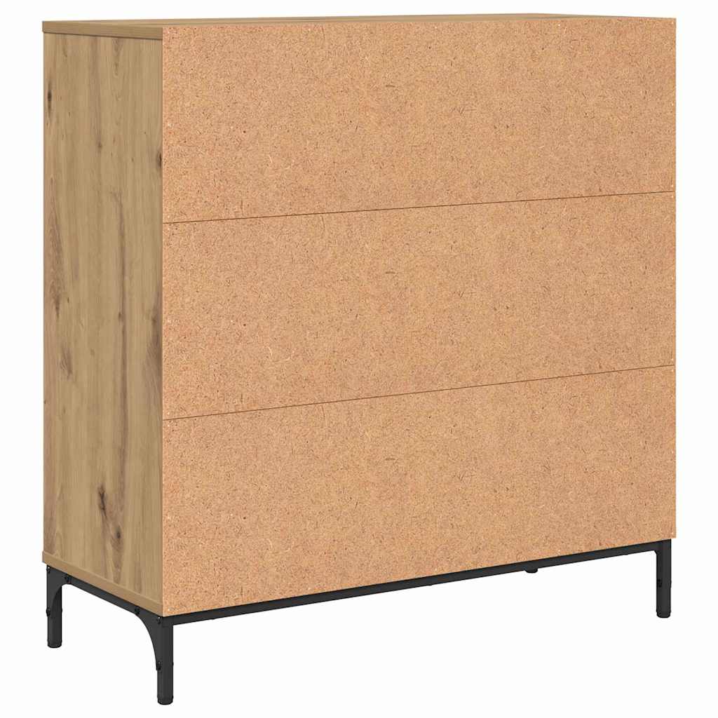 vidaXL Bufet z szufladą Dąb rzemieślniczy 79,5 x 33 x 82 cm