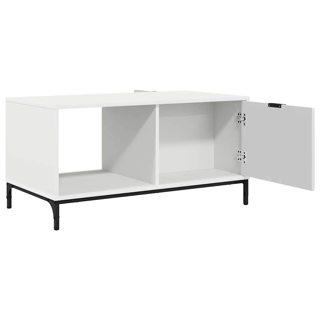 vidaXL Stolik kawowy Biały 90 x 49 x 46 cm Materiał drewnopochodny
