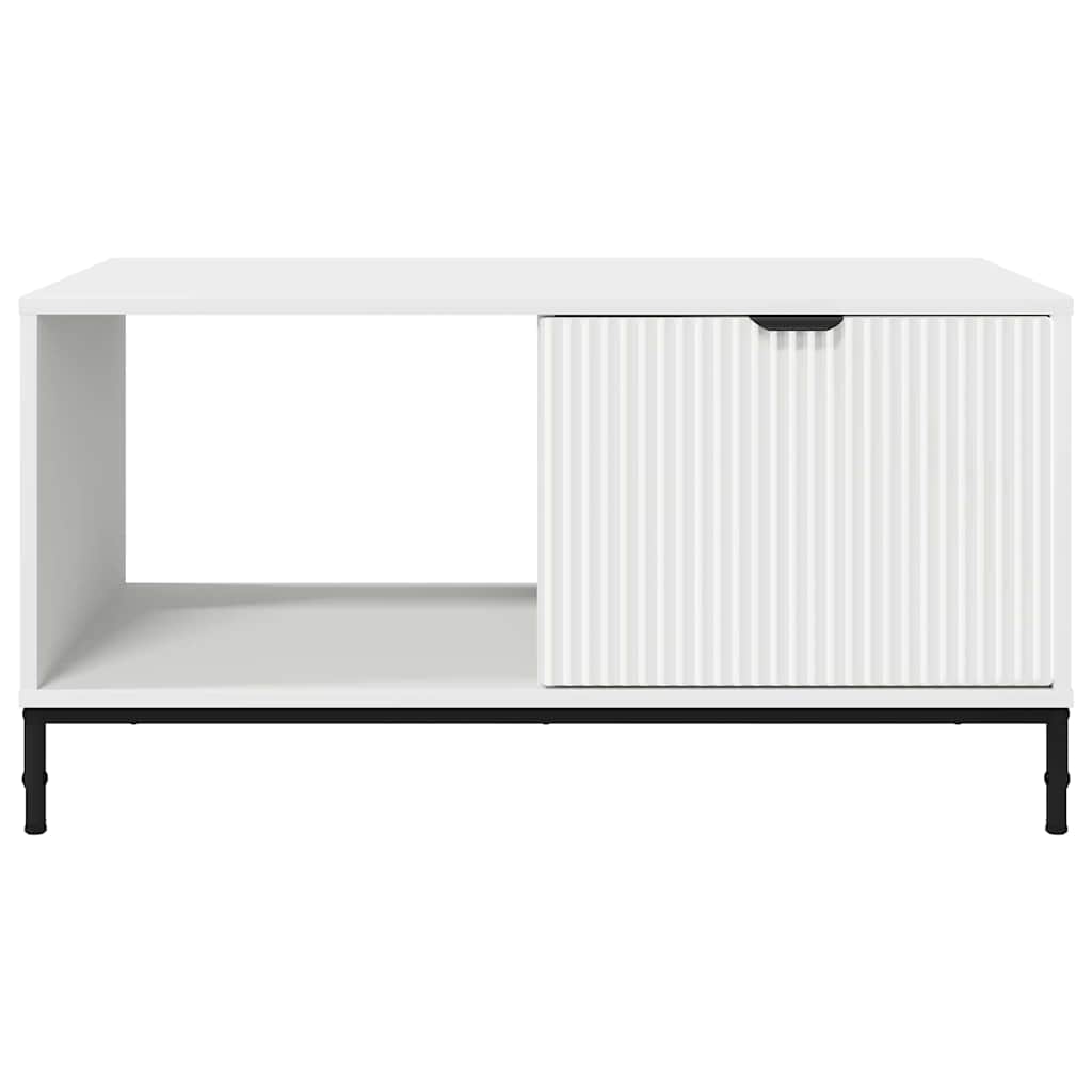 vidaXL Stolik kawowy Biały 90 x 49 x 46 cm Materiał drewnopochodny