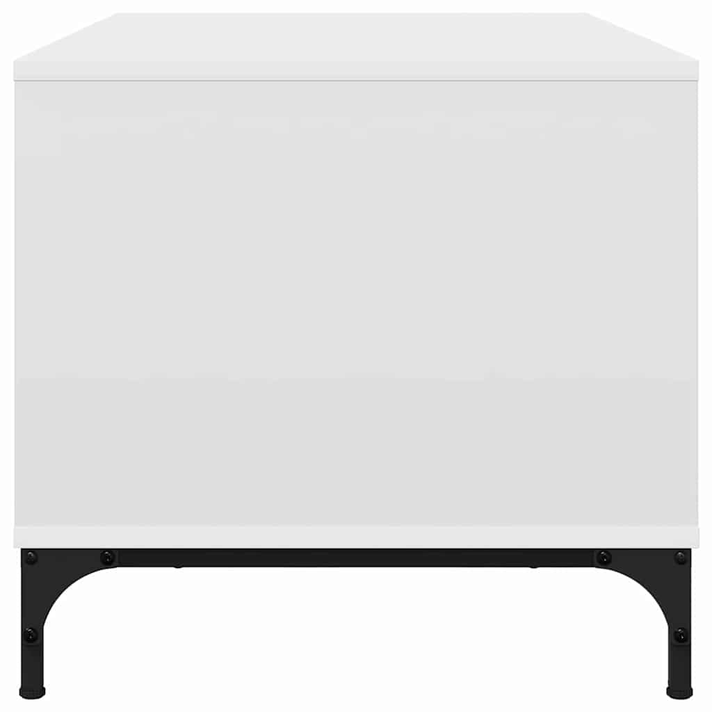 vidaXL Stolik kawowy Biały 90 x 49 x 46 cm Materiał drewnopochodny