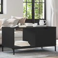 vidaXL Stolik kawowy Czarny Dąb 90 x 49 x 46 cm Drewno inżynieryjne