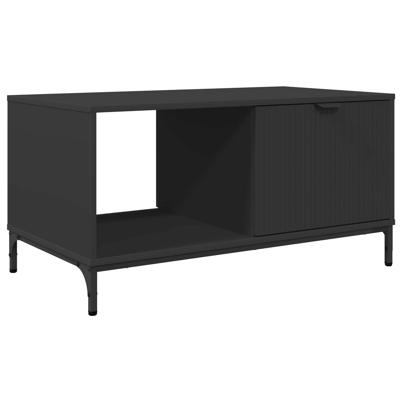 vidaXL Stolik kawowy Czarny Dąb 90 x 49 x 46 cm Drewno inżynieryjne
