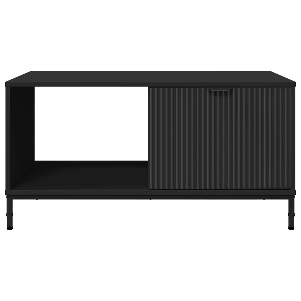 vidaXL Stolik kawowy Czarny Dąb 90 x 49 x 46 cm Drewno inżynieryjne