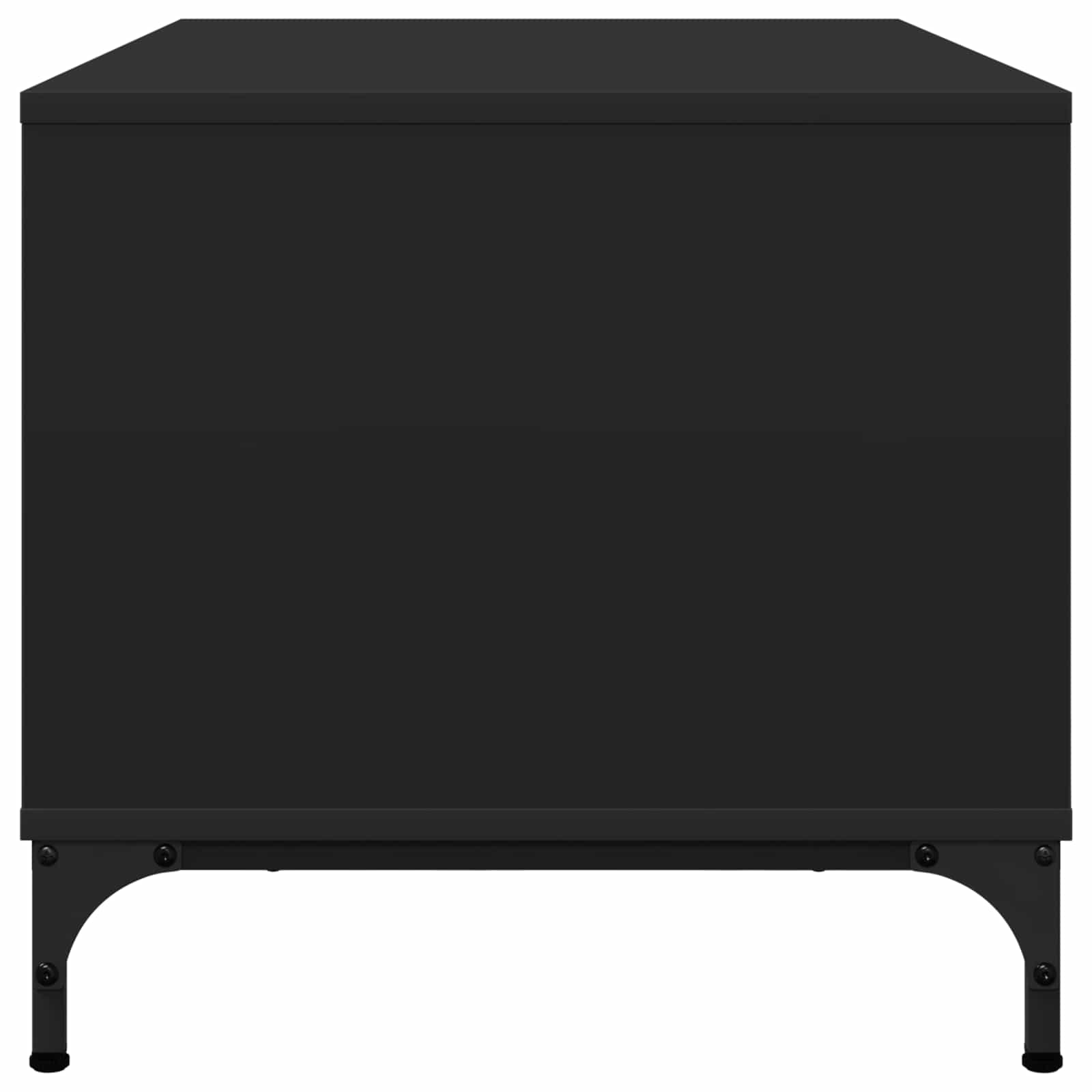 vidaXL Stolik kawowy Czarny Dąb 90 x 49 x 46 cm Drewno inżynieryjne