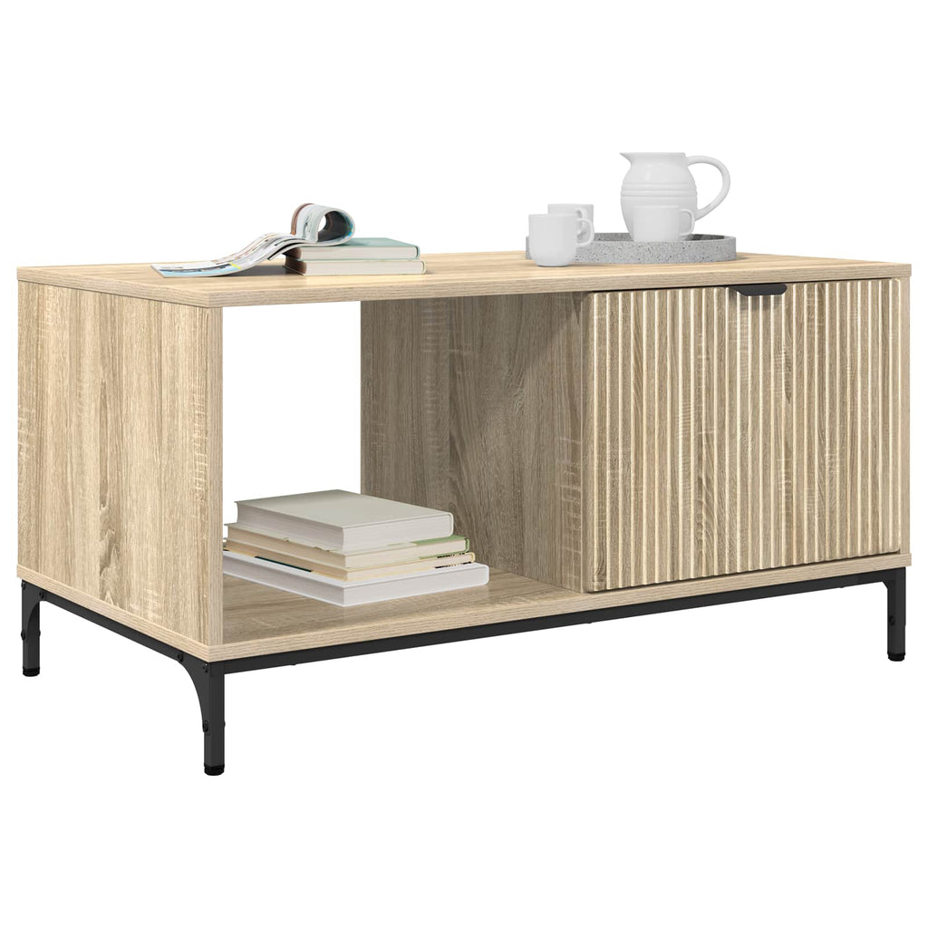 vidaXL Stolik kawowy Dąb Sonoma 90 x 49 x 46 cm Drewno inżynieryjne