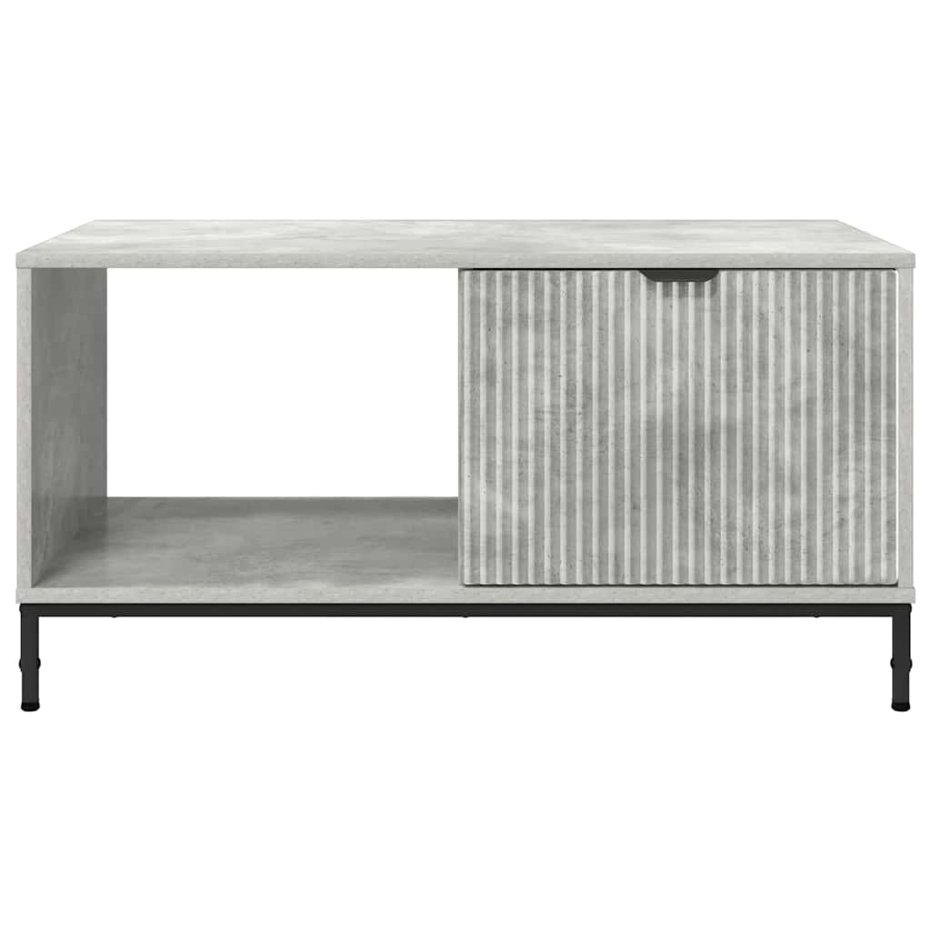 vidaXL Stolik kawowy z szufladą Betonowy szary 90 x 49 x 46 cm