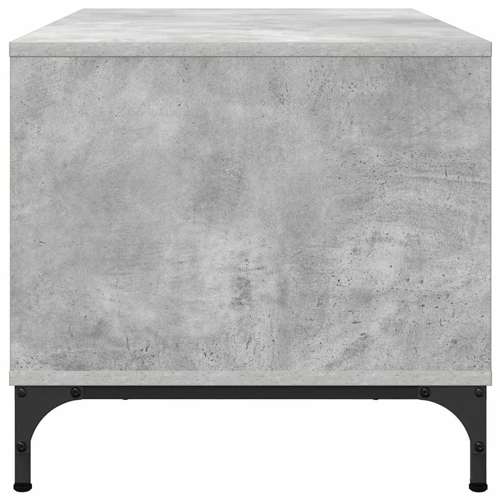 vidaXL Stolik kawowy z szufladą Betonowy szary 90 x 49 x 46 cm