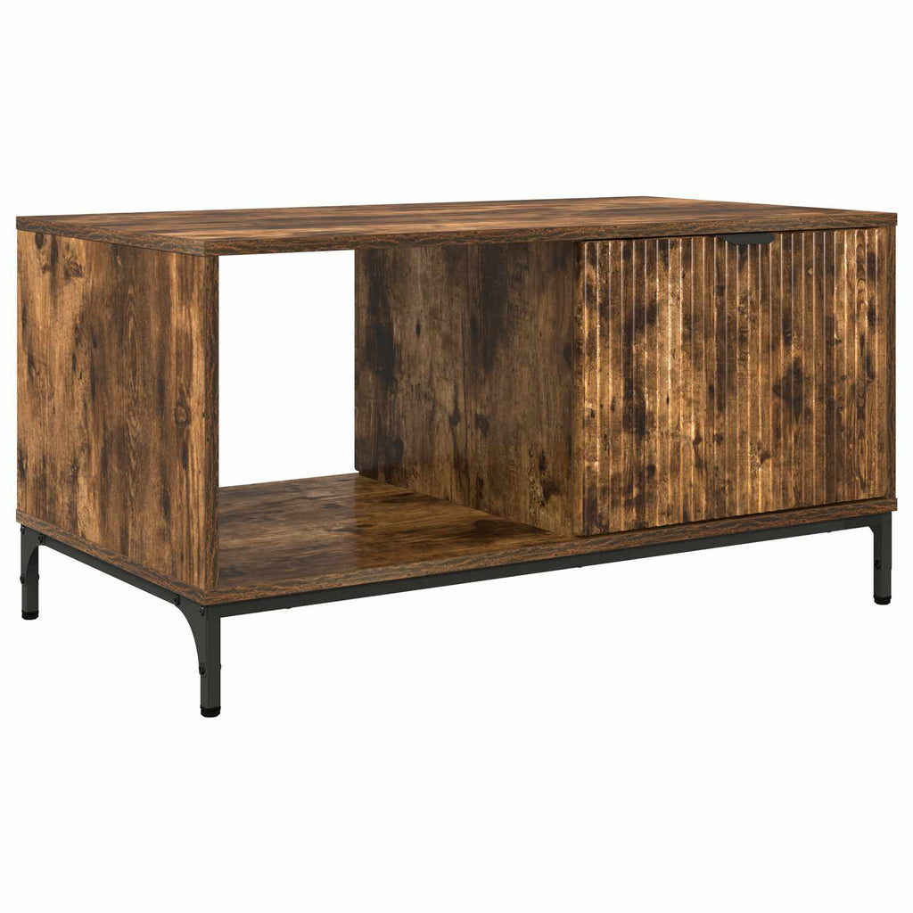 vidaXL Stolik kawowy Dąb wędzony 90 x 49 x 46 cm Drewno inżynieryjne