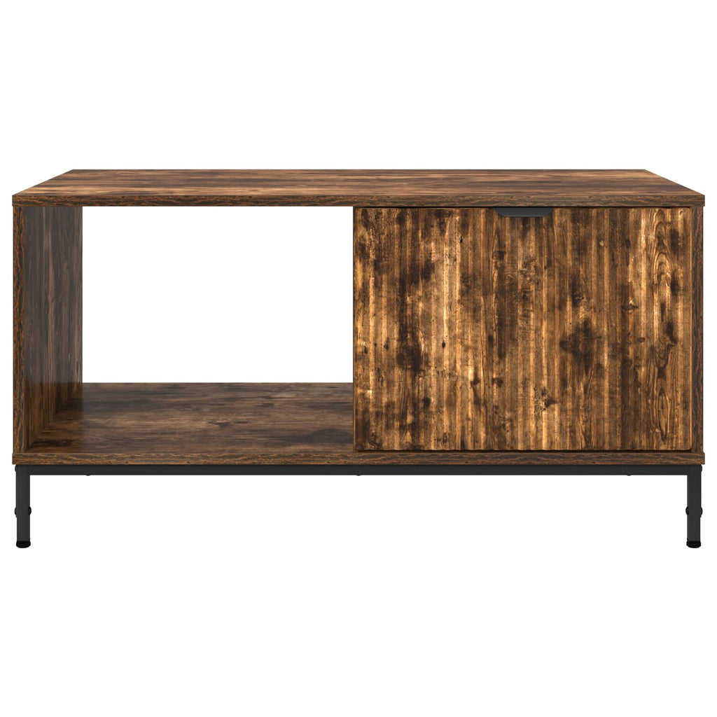 vidaXL Stolik kawowy Dąb wędzony 90 x 49 x 46 cm Drewno inżynieryjne