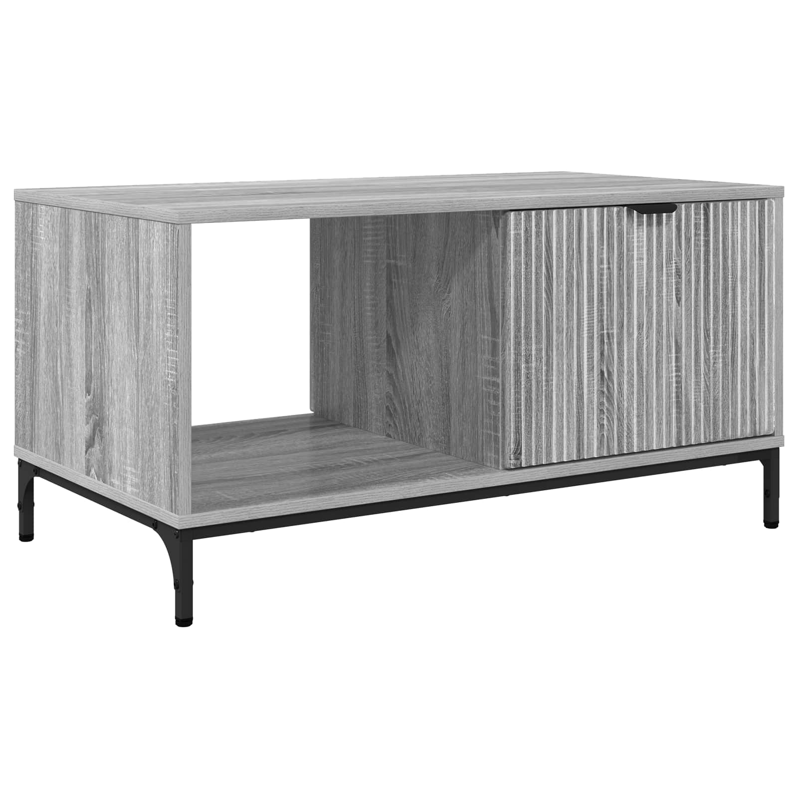vidaXL Stolik kawowy Szary Sonoma 90 x 49 x 46 cm Drewno inżynieryjne