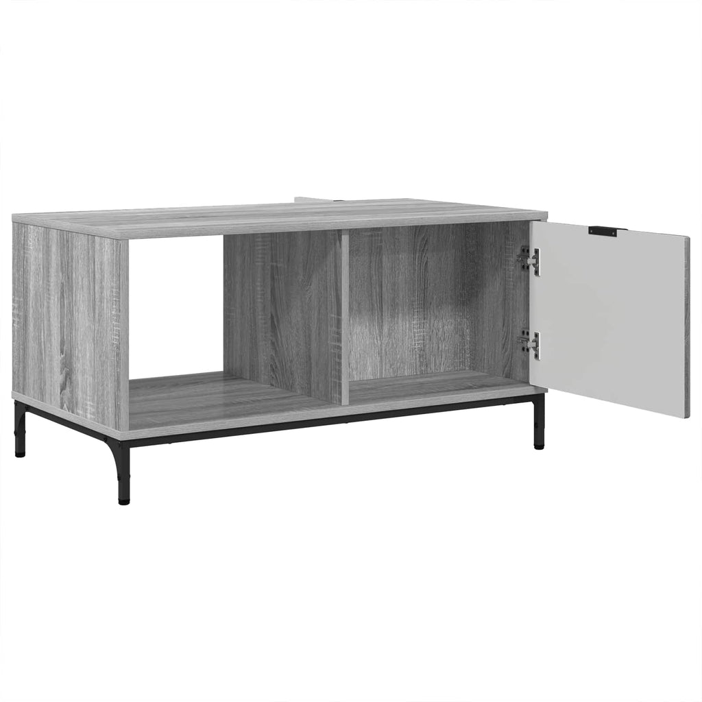 vidaXL Stolik kawowy Szary Sonoma 90 x 49 x 46 cm Drewno inżynieryjne
