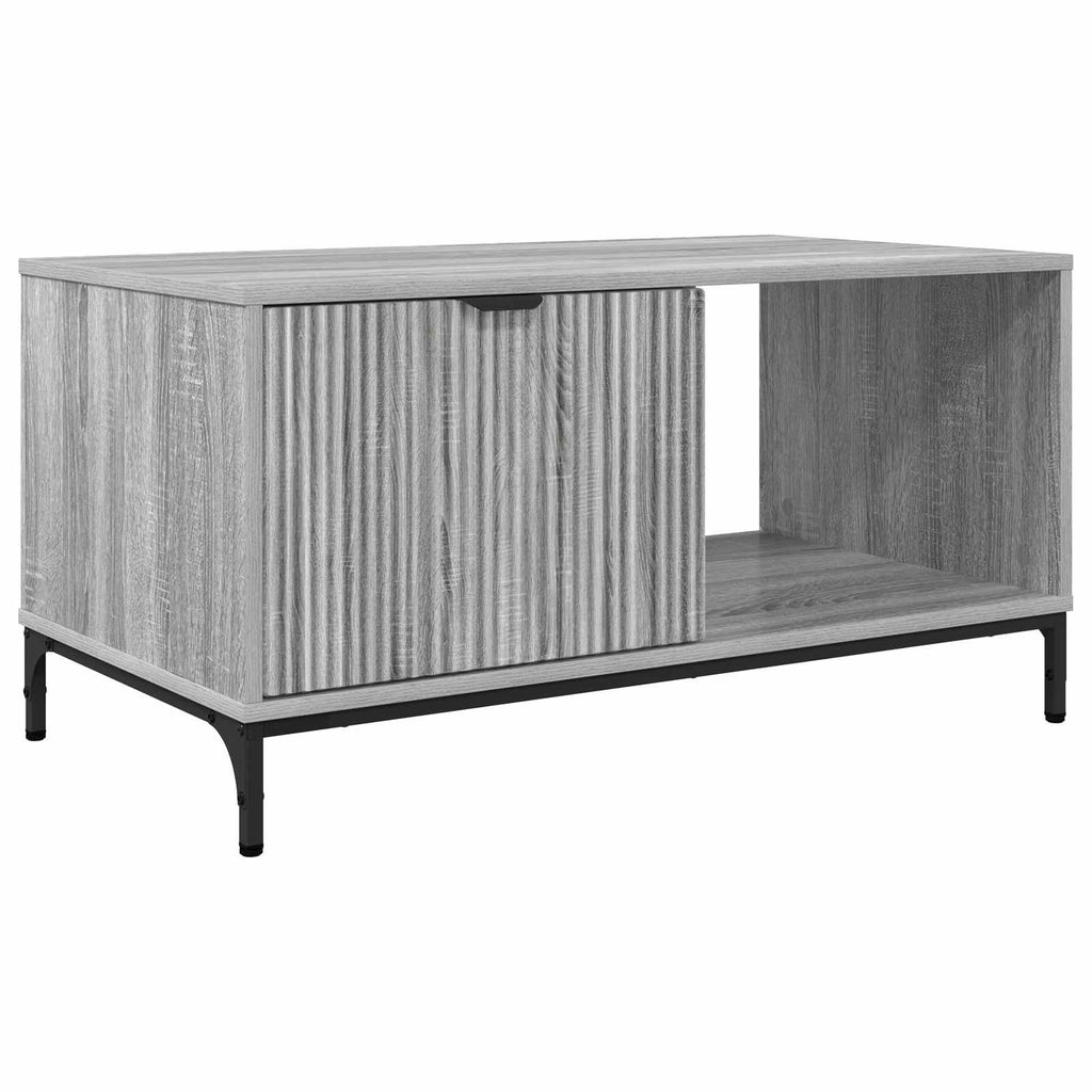 vidaXL Stolik kawowy Szary Sonoma 90 x 49 x 46 cm Drewno inżynieryjne