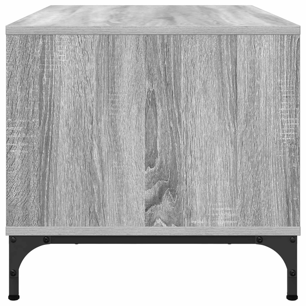 vidaXL Stolik kawowy Szary Sonoma 90 x 49 x 46 cm Drewno inżynieryjne