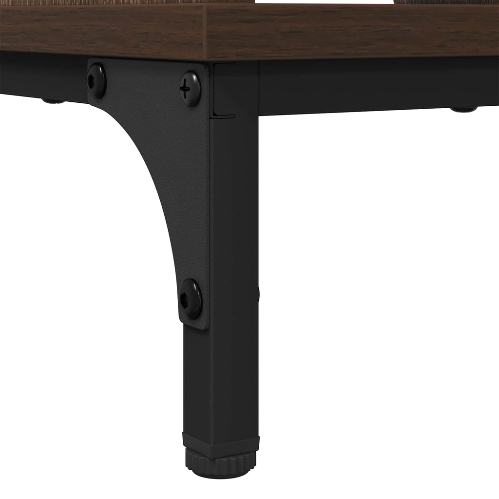vidaXL Stolik kawowy Brązowy dąb 90 x 49 x 46 cm Drewno inżynieryjne