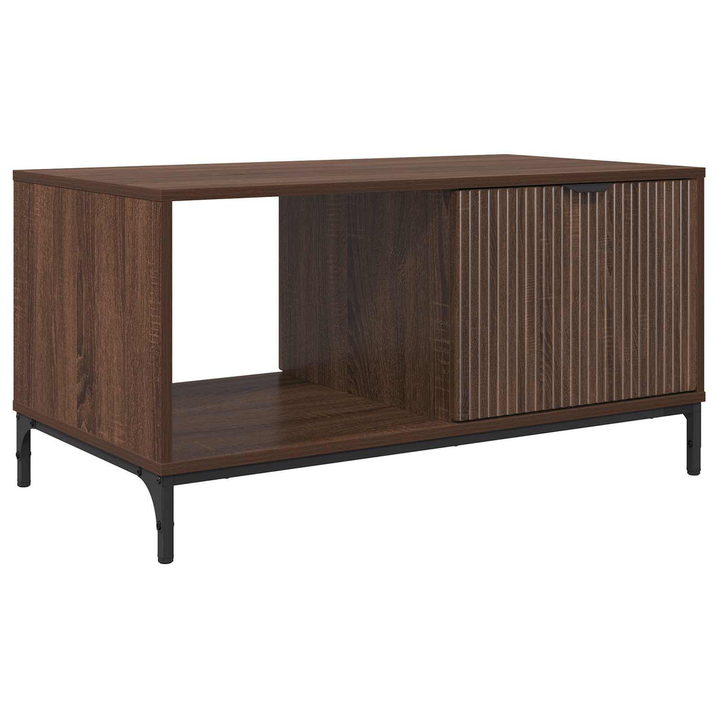 vidaXL Stolik kawowy Brązowy dąb 90 x 49 x 46 cm Drewno inżynieryjne