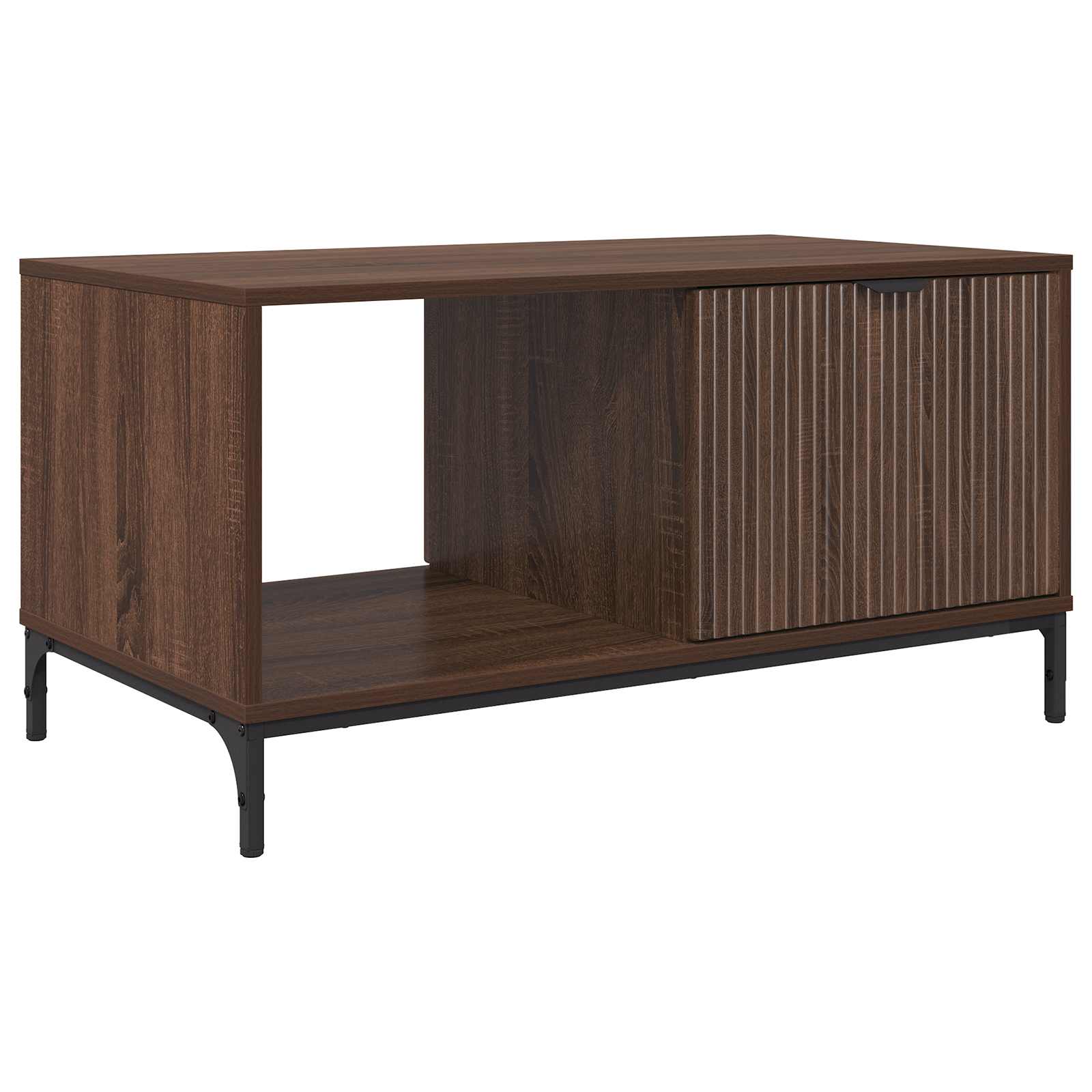 vidaXL Stolik kawowy Brązowy dąb 90 x 49 x 46 cm Drewno inżynieryjne
