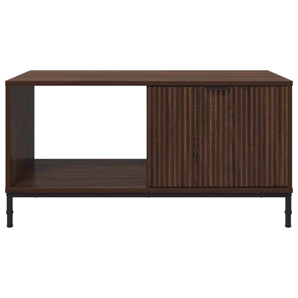 vidaXL Stolik kawowy Brązowy dąb 90 x 49 x 46 cm Drewno inżynieryjne
