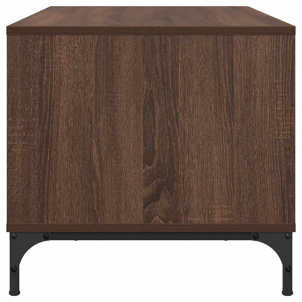 vidaXL Stolik kawowy Brązowy dąb 90 x 49 x 46 cm Drewno inżynieryjne