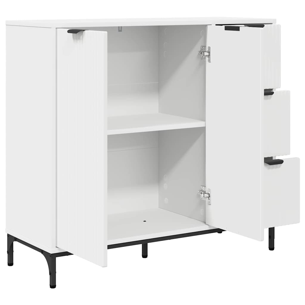 vidaXL Bufet Biały 89,5 x 33 x 82 cm Materiał drewnopochodny