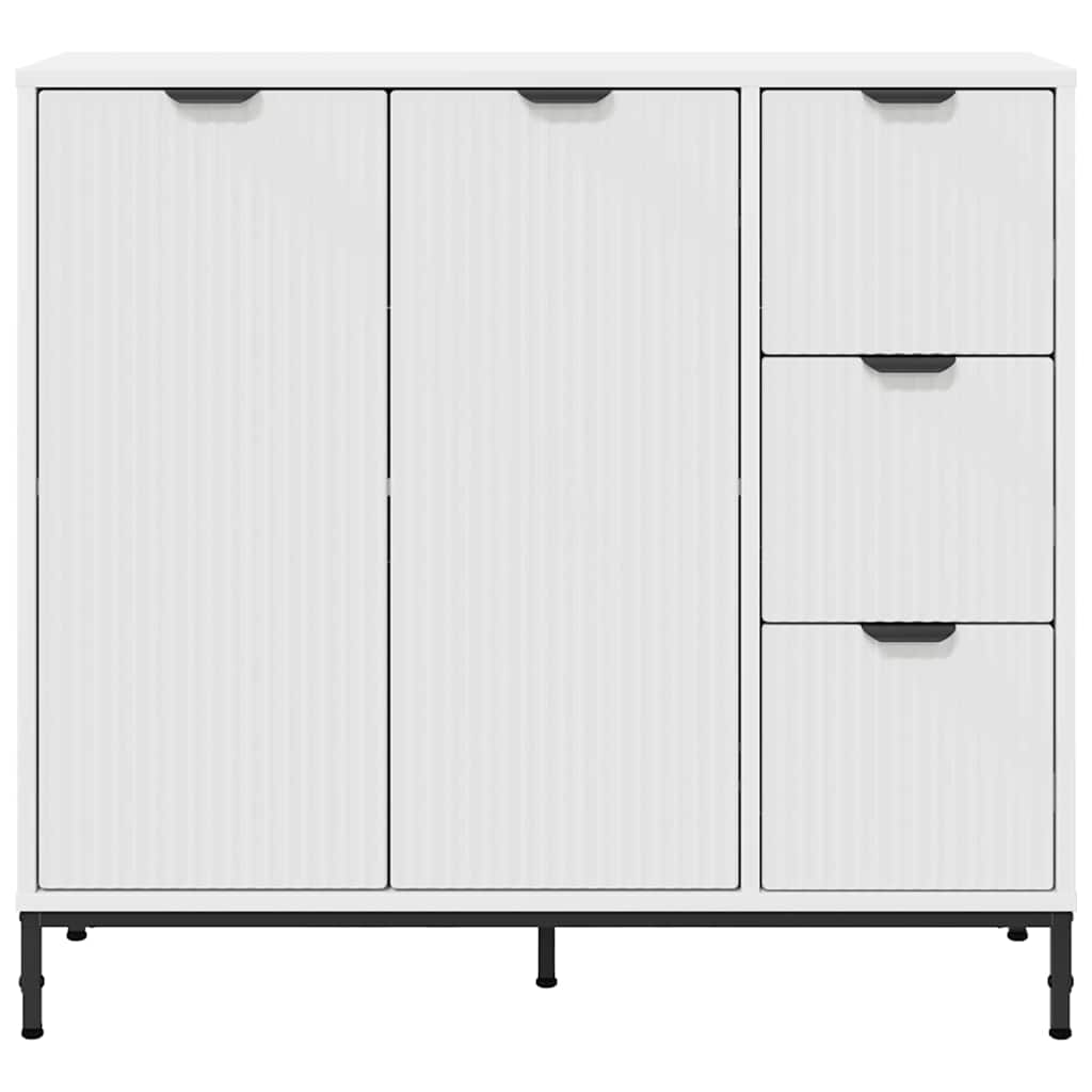 vidaXL Bufet Biały 89,5 x 33 x 82 cm Materiał drewnopochodny