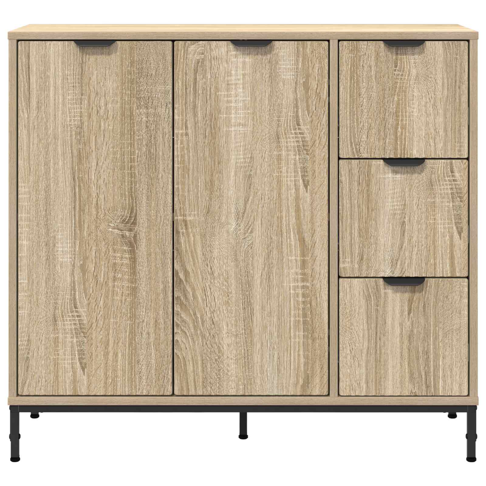 vidaXL Bufet Dąb Sonoma 89,5 x 33 x 82 cm Drewno inżynieryjne