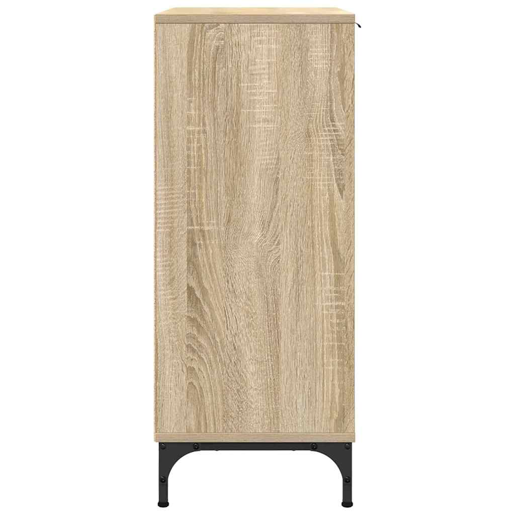 vidaXL Bufet Dąb Sonoma 89,5 x 33 x 82 cm Materiał drewnopochodny