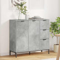 vidaXL Bufet Betonowy szary 89,5 x 33 x 82 cm Drewno inżynieryjne