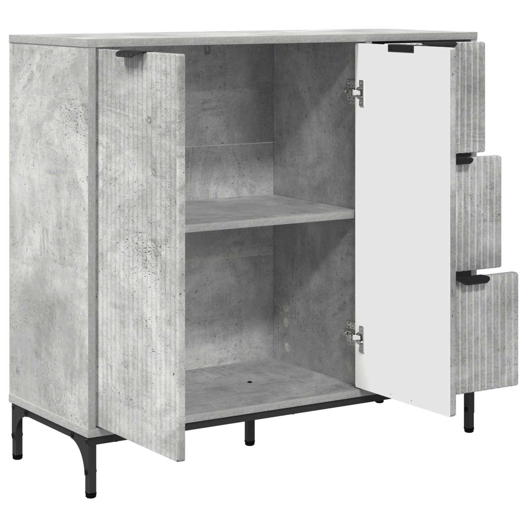 vidaXL Bufet Betonowy szary 89,5 x 33 x 82 cm Drewno inżynieryjne