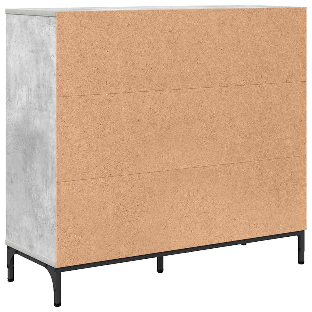 vidaXL Bufet Betonowy szary 89,5 x 33 x 82 cm Materiał drewnopochodny