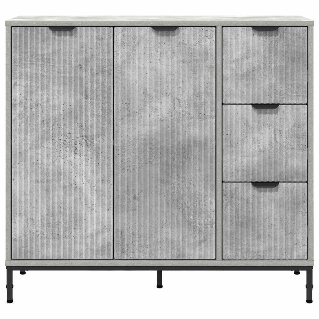 vidaXL Bufet Betonowy szary 89,5 x 33 x 82 cm Drewno inżynieryjne