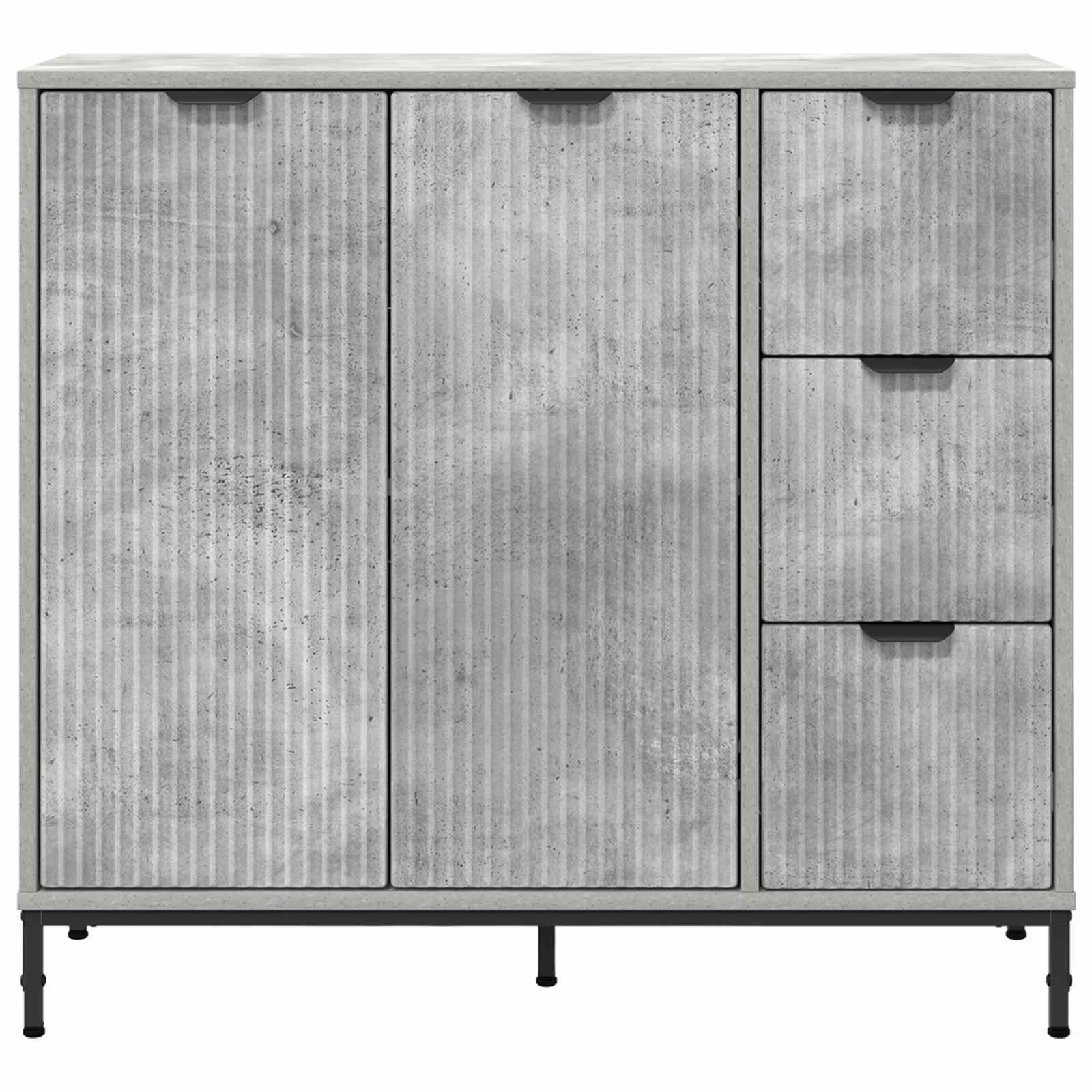 vidaXL Bufet Betonowy szary 89,5 x 33 x 82 cm Drewno inżynieryjne