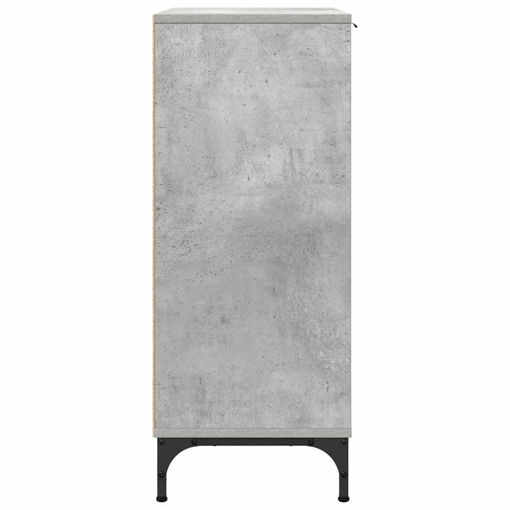 vidaXL Bufet Betonowy szary 89,5 x 33 x 82 cm Materiał drewnopochodny