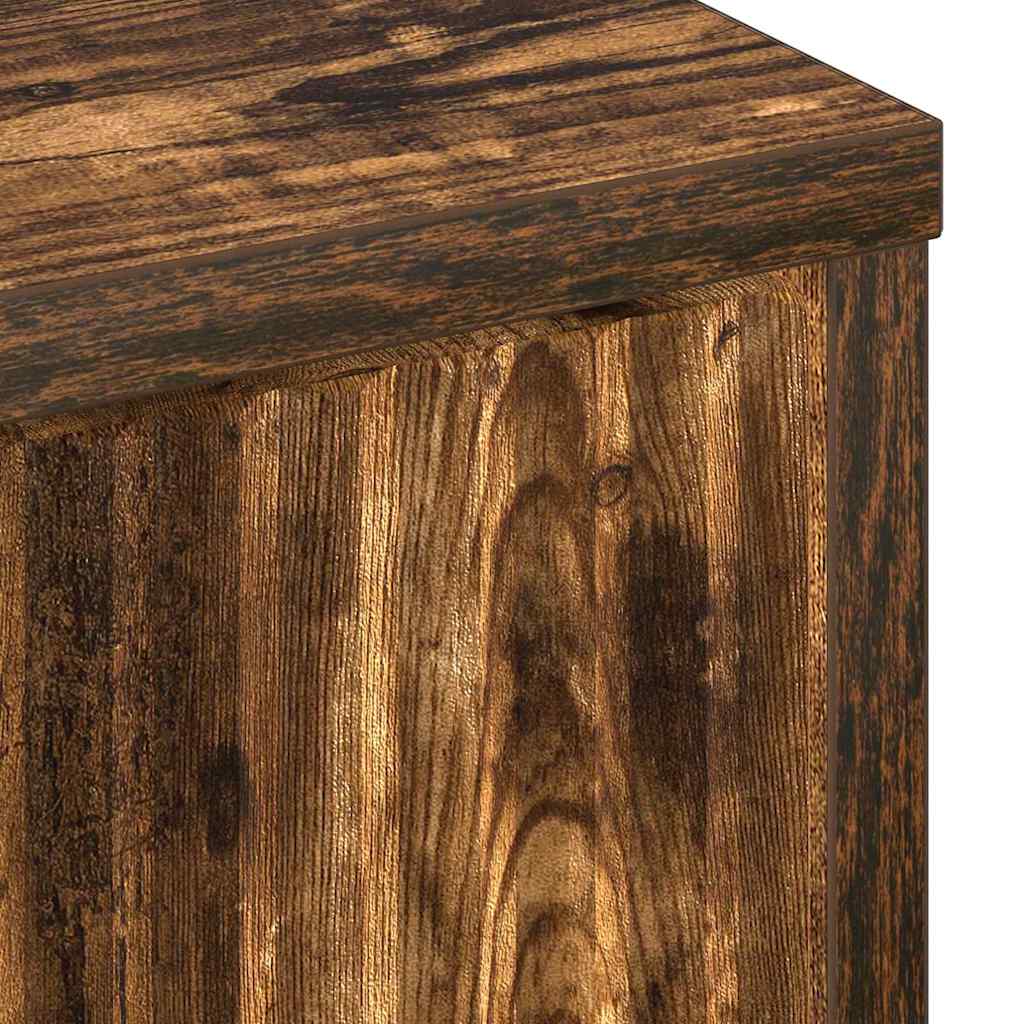 vidaXL Bufet Dąb wędzony 89,5 x 33 x 82 cm Materiał drewnopochodny
