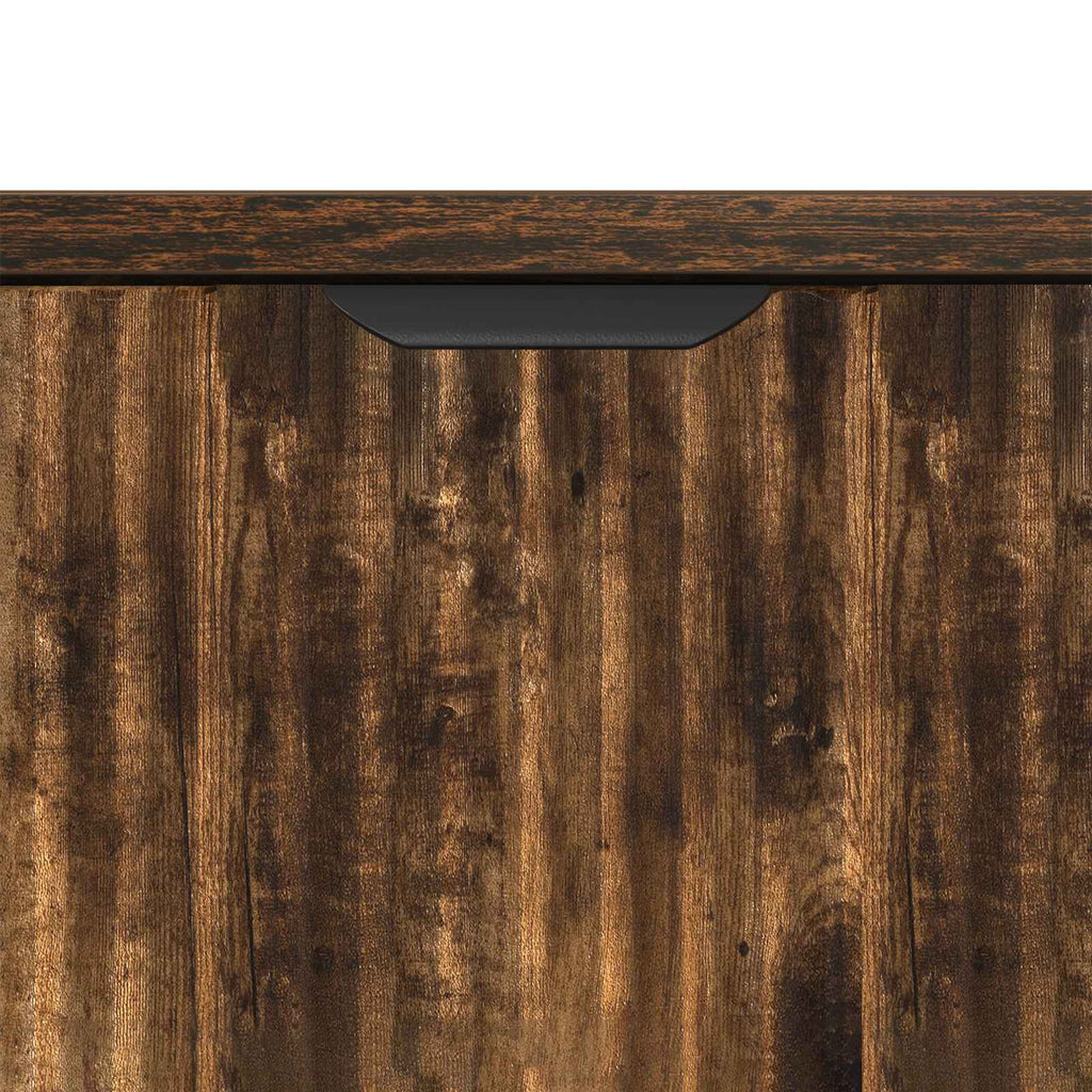 vidaXL Bufet Dąb wędzony 89,5 x 33 x 82 cm Drewno inżynieryjne