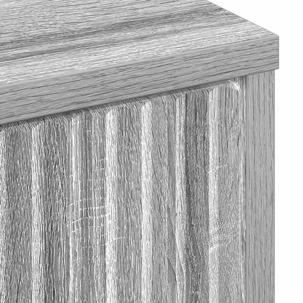 vidaXL Bufet Szary Sonoma 89,5 x 33 x 82 cm Drewno inżynieryjne