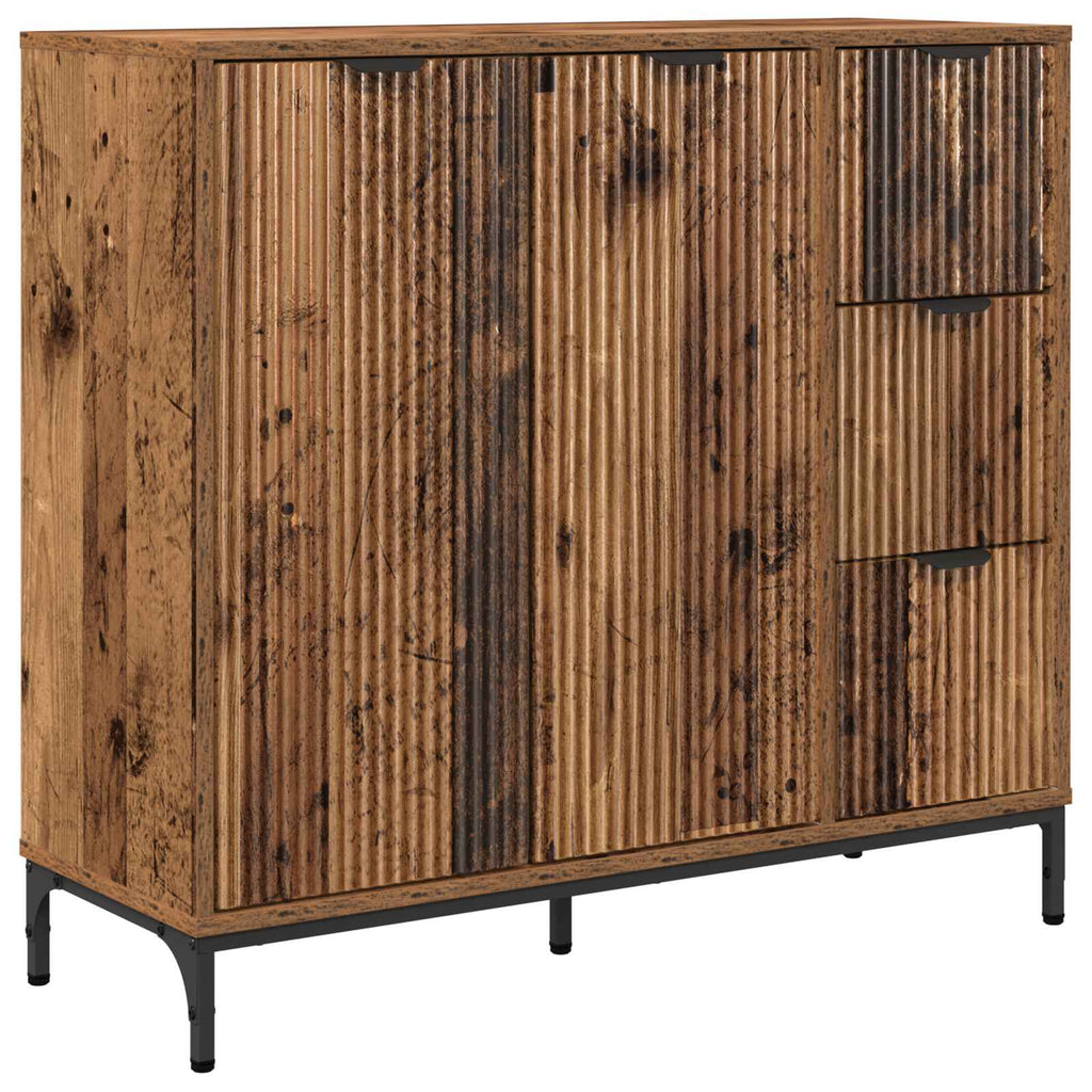 vidaXL Bufet Stare drewno 89,5 x 33 x 82 cm Drewno inżynieryjne