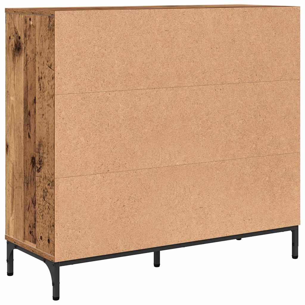 vidaXL Bufet Stare drewno 89,5 x 33 x 82 cm Materiał drewnopochodny