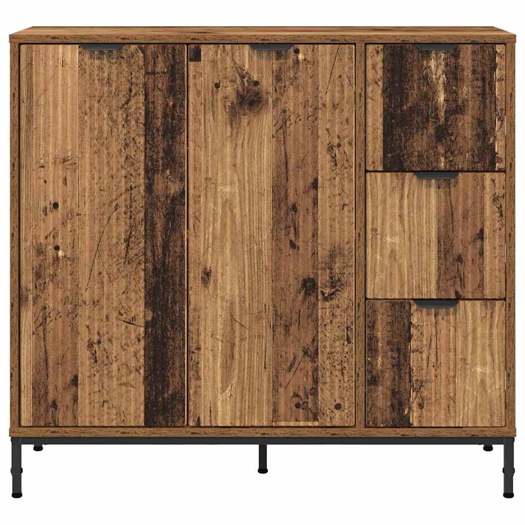 vidaXL Bufet Stare drewno 89,5 x 33 x 82 cm Materiał drewnopochodny