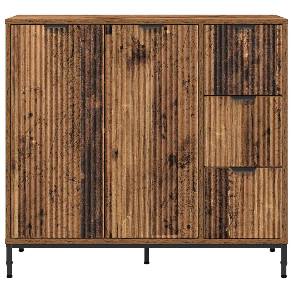 vidaXL Bufet Stare drewno 89,5 x 33 x 82 cm Drewno inżynieryjne