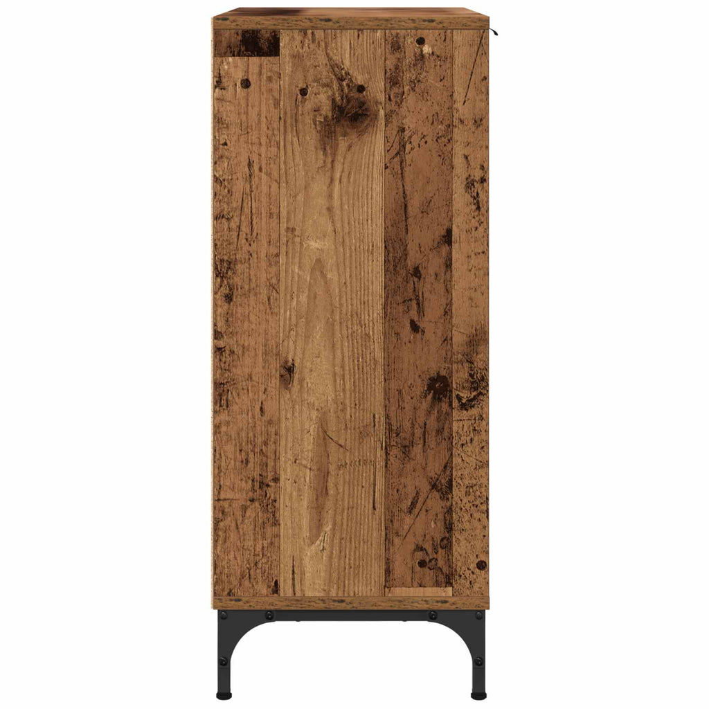 vidaXL Bufet Stare drewno 89,5 x 33 x 82 cm Drewno inżynieryjne