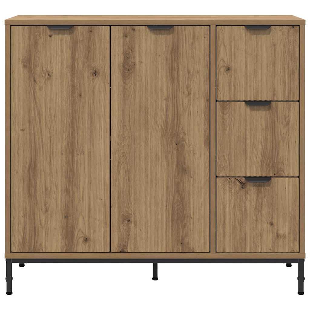 vidaXL Bufet z szufladą Dąb rzemieślniczy 89,5 x 33 x 82 cm