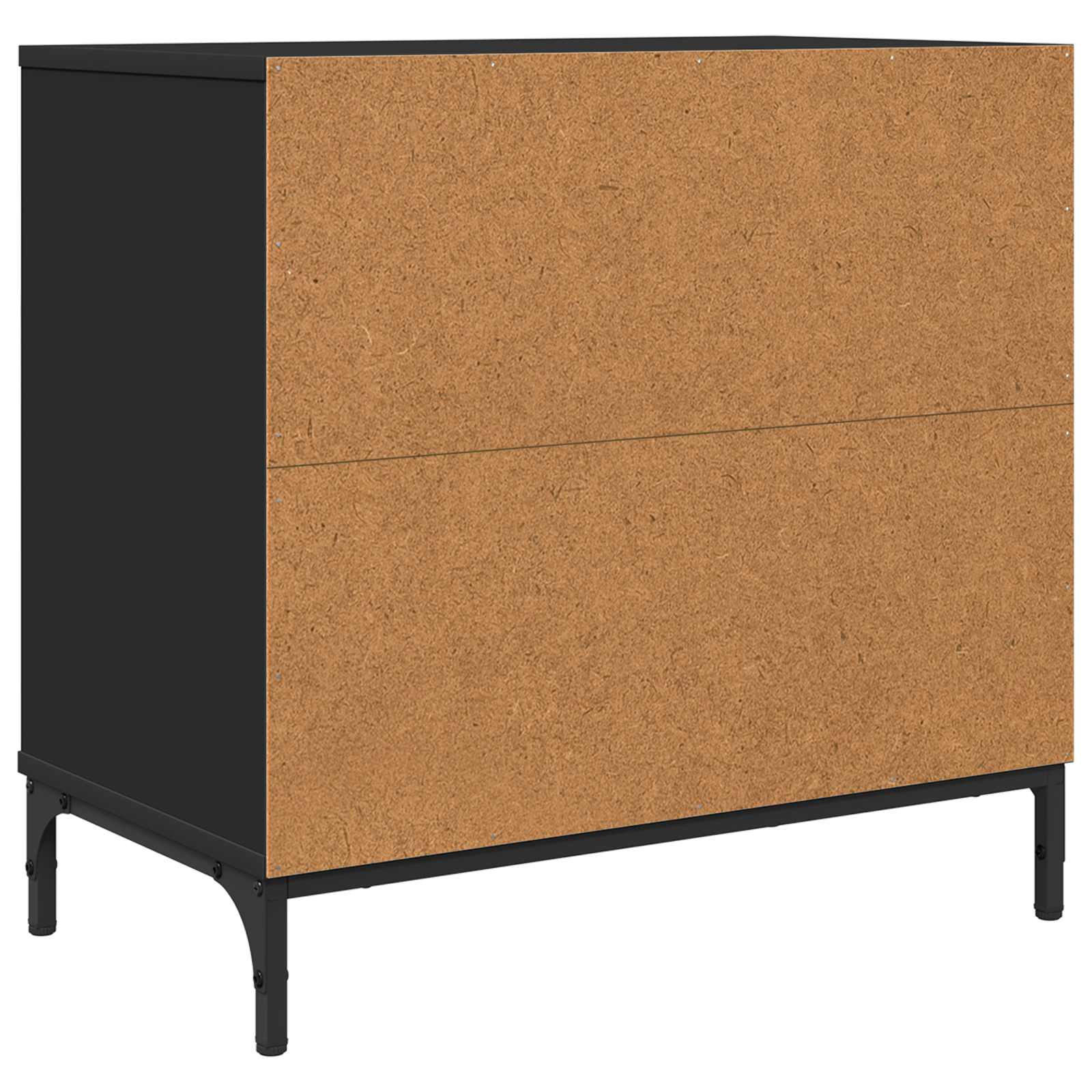 vidaXL Stolik nocny Czarny 63.5 x 36 x 61 cm Materiał drewnopochodny