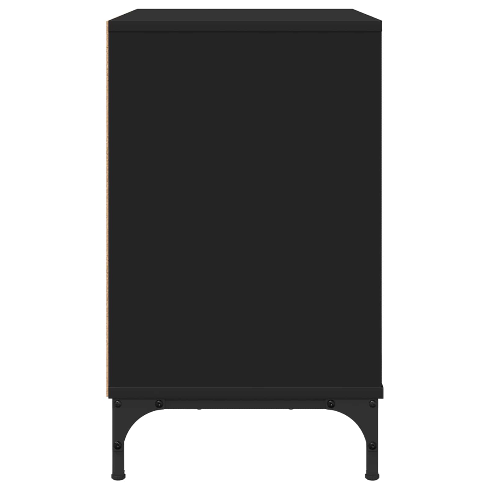 vidaXL Stolik nocny Czarny 63.5 x 36 x 61 cm Materiał drewnopochodny