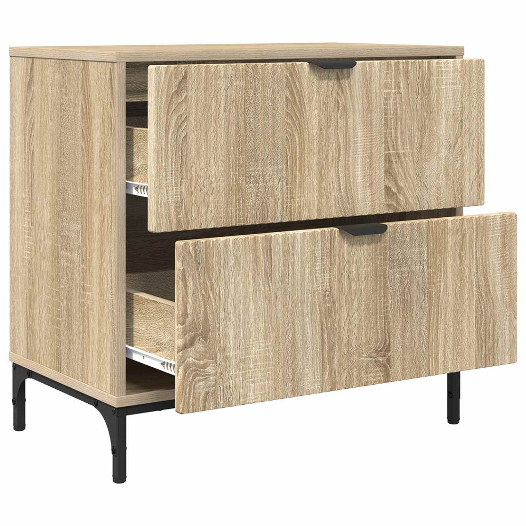 vidaXL Stolik nocny dąb sonoma 63.5 x 36 x 61 cm Drewno inżynieryjne