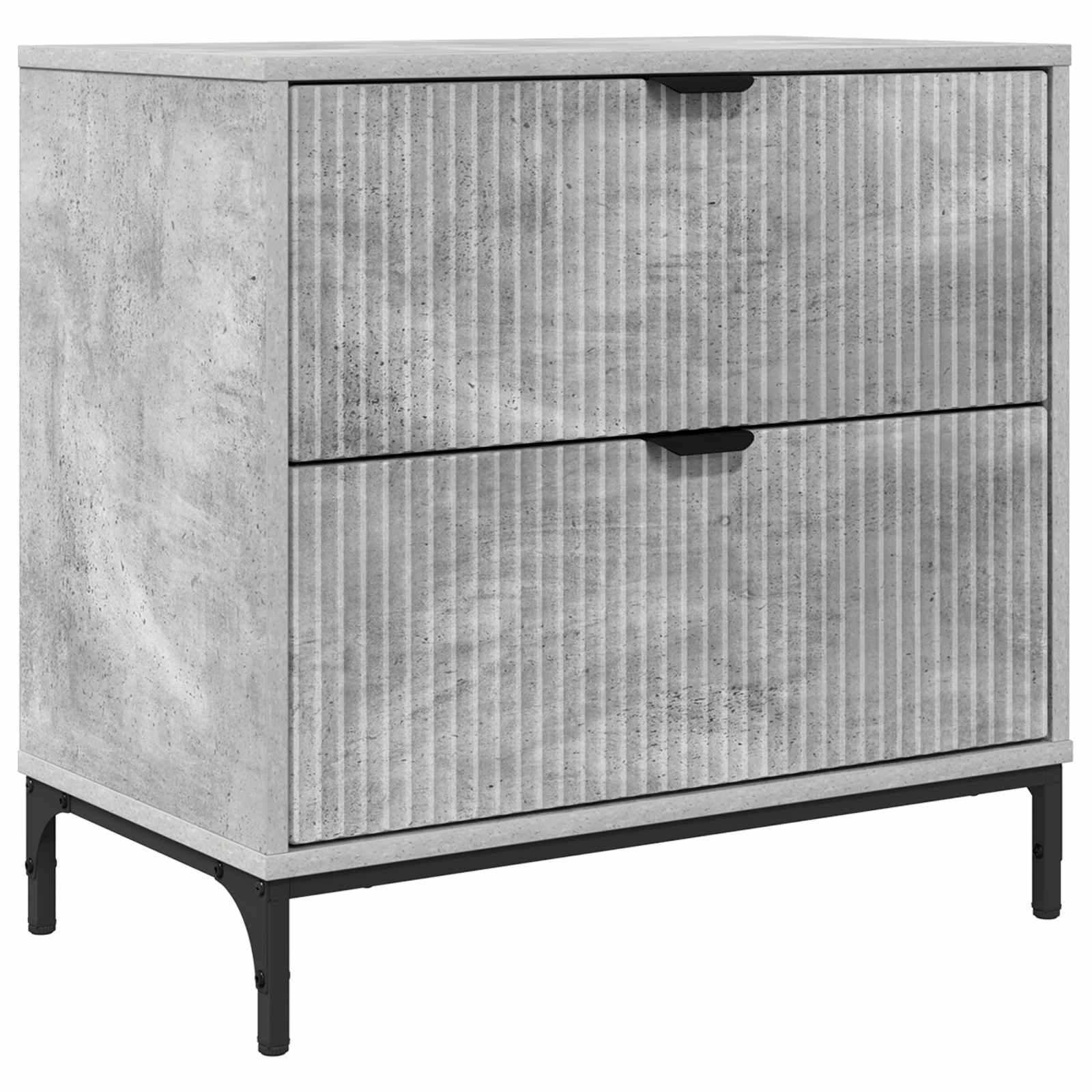vidaXL Stolik nocny Betonowy szary 63.5 x 36 x 61 cm