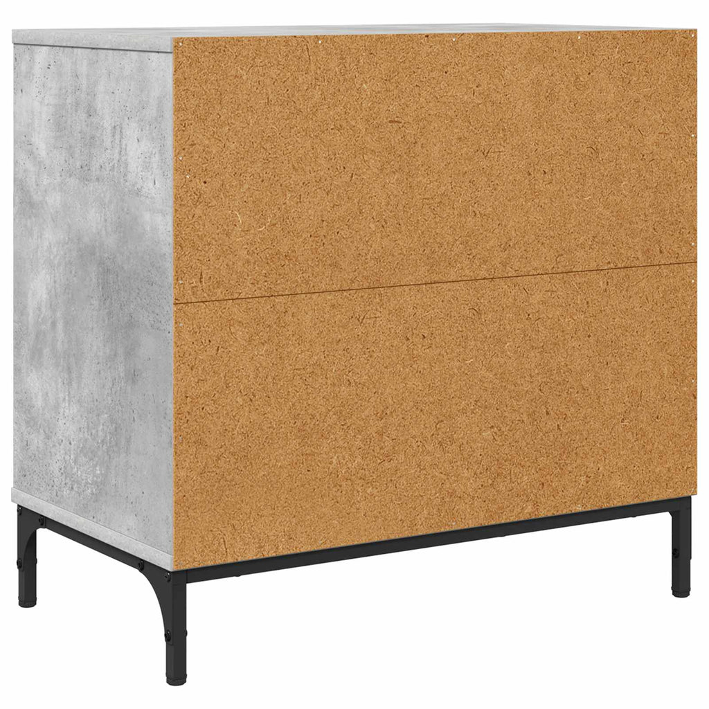 vidaXL Stolik nocny Betonowy szary 63.5 x 36 x 61 cm